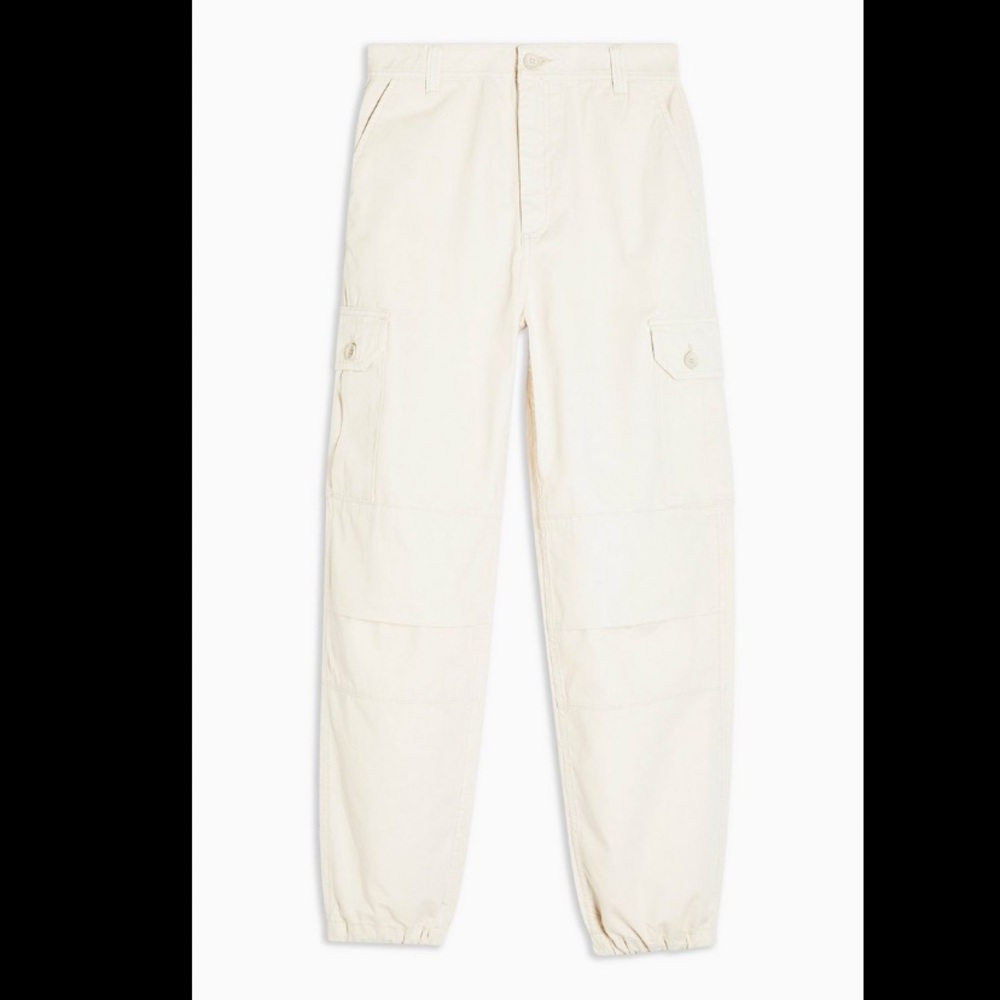 Topshop Tie Hem Utility Trousers